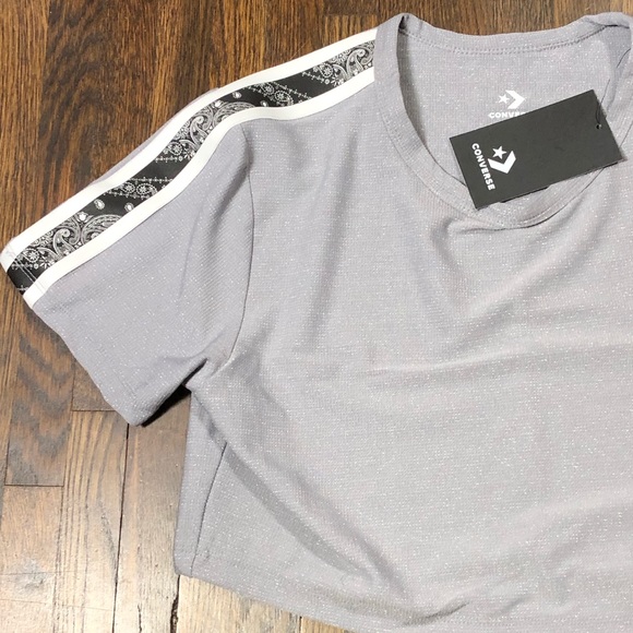 Converse Miley Cyrus Cropped Glitter Track T-Shirt - Picture 5 of 7